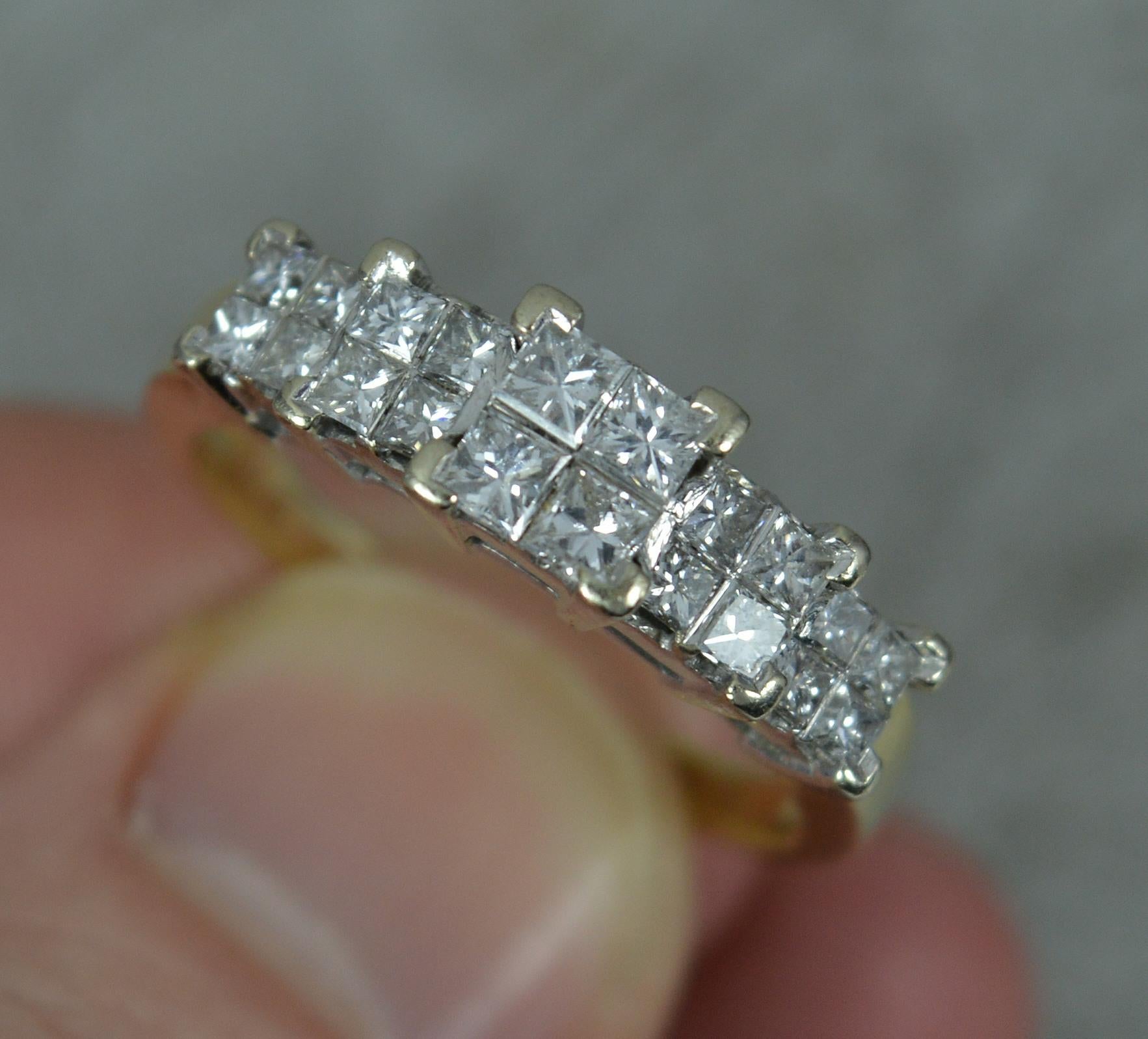 Schöner 14 Karat Gold 1,00 Karat Diamant Quatrefoil Cluster-Ring Damen