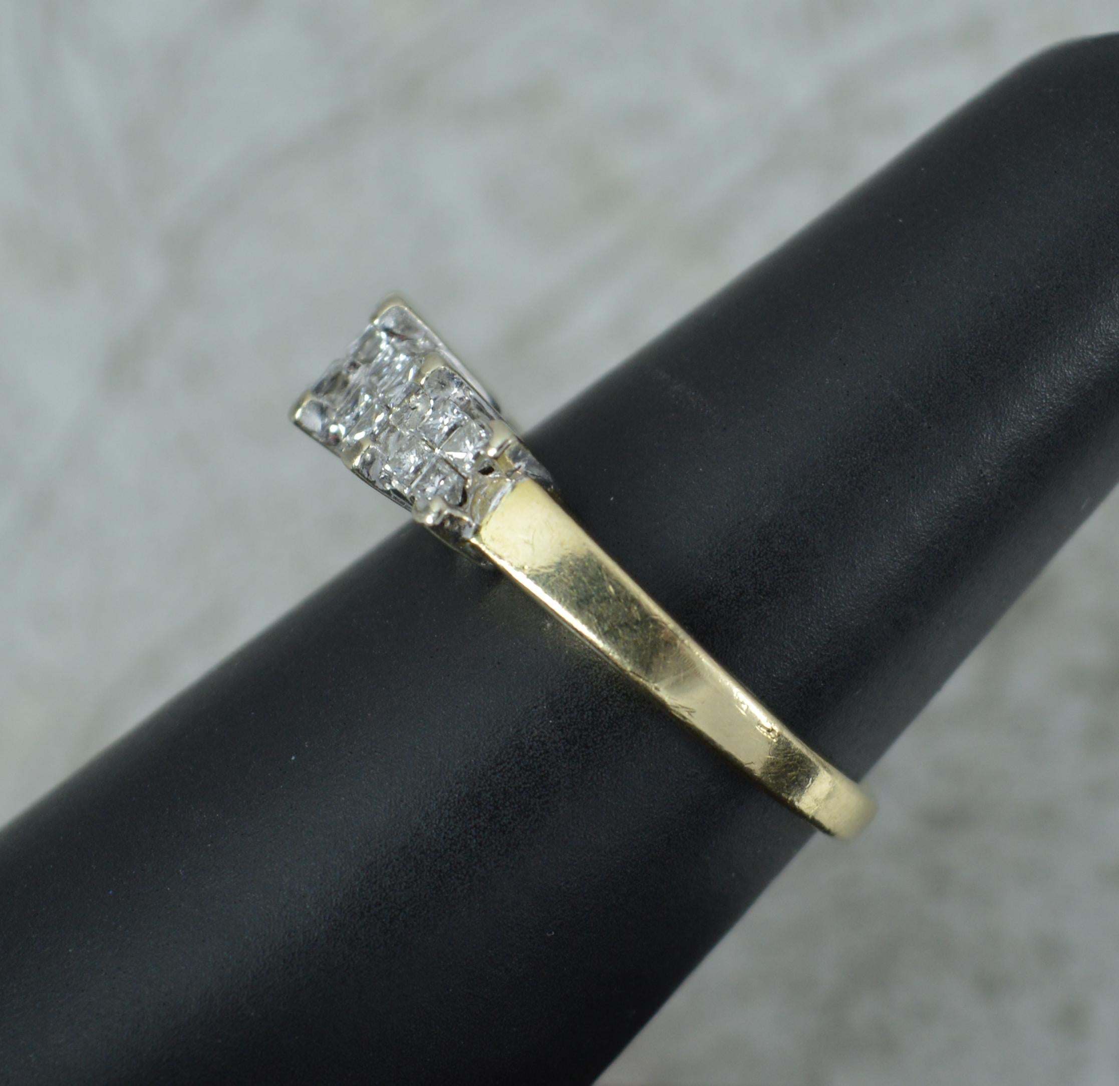 Beautiful 14 Carat Gold 1.00 Ct Diamond Quatrefoil Cluster Ring For Sale 3