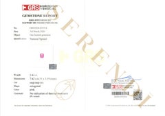Preciosa Espinela Rosa de 1,63 quilates (Certificada Suiza)