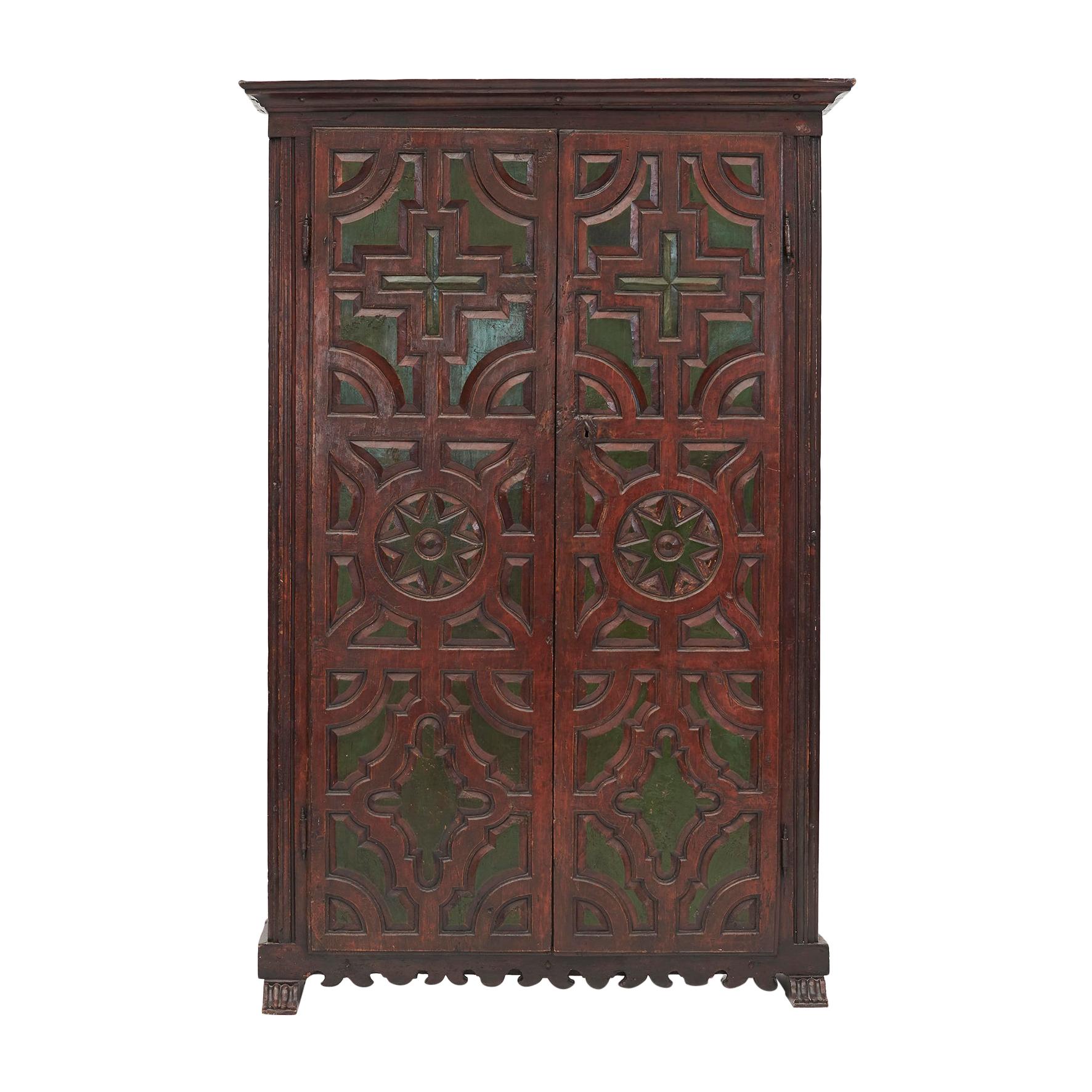 Beautiful 17th Century Spanish Baroque Walnut Cabinet