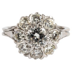 Beautiful 18 Carat White Gold Ring, 1.30 Carat 
Approx
 in Diamonds