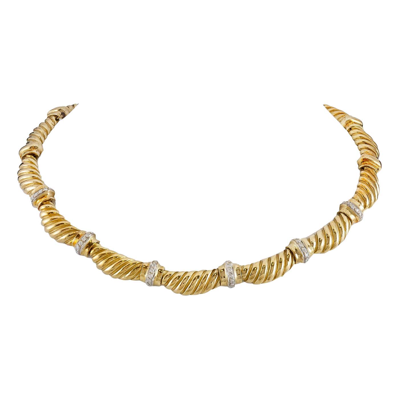 18 carat gold choker Clearance
