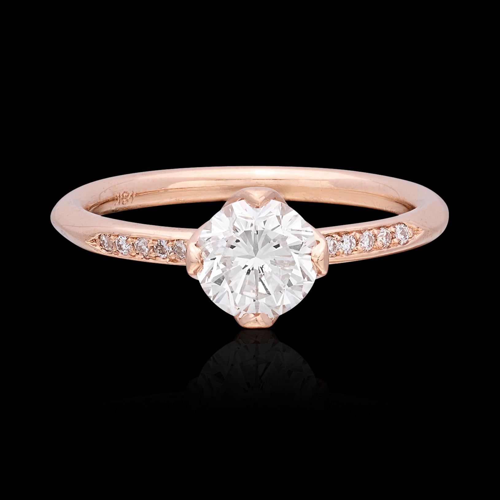 beautiful rose gold engagement rings