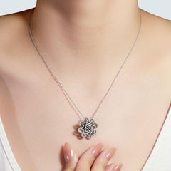 Elegant 1ct Diamond Necklace in 18K White Gold