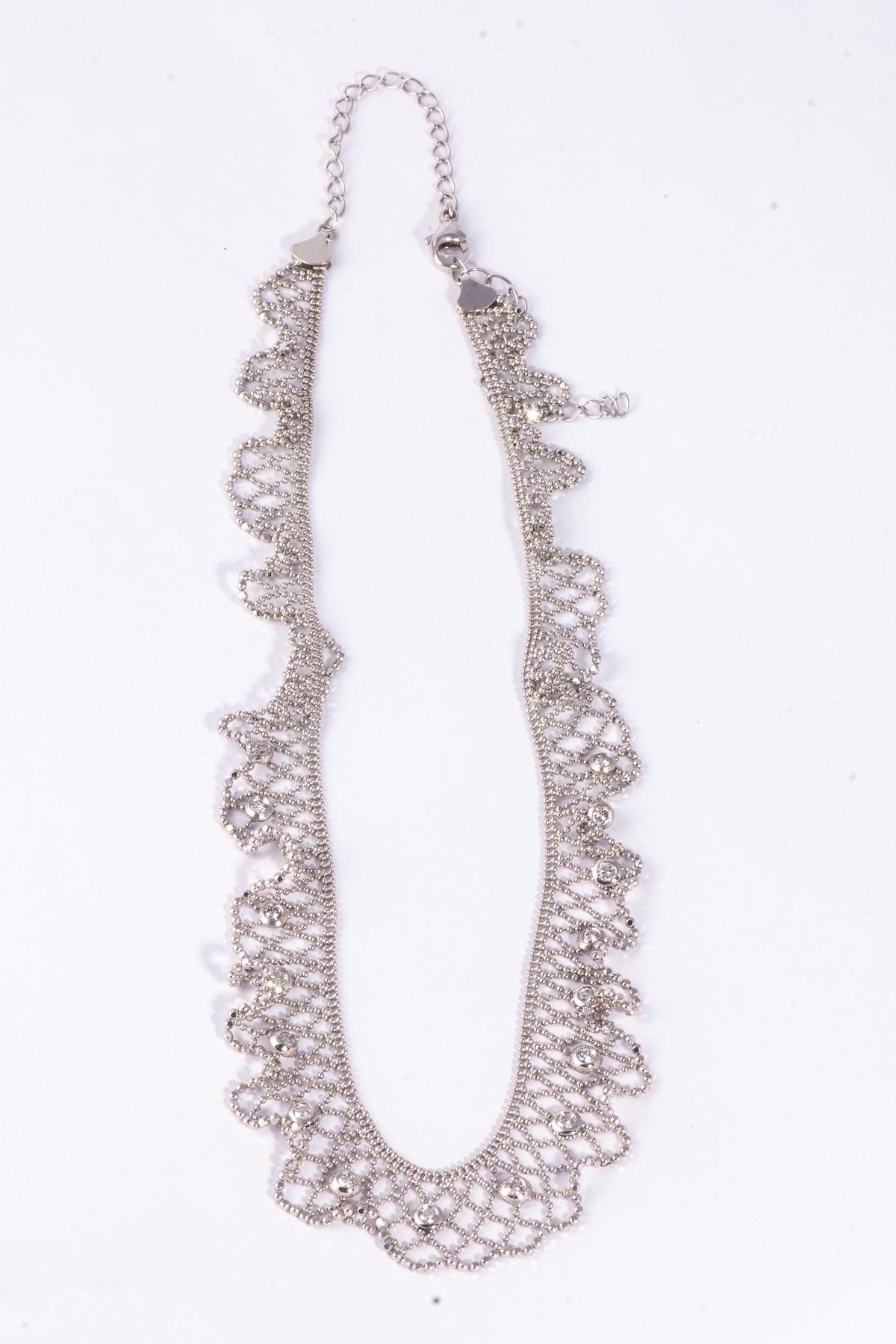 lace necklace gold