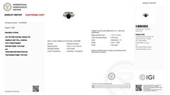 Beautiful 18k White Gold Ring w/ 2ct. Oval Natural Diamond and Sapphire Ring