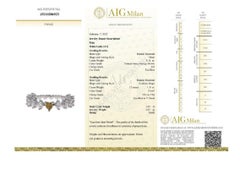 Beautiful 18K White Gold Ring with 1.45 Ct Natural Diamonds- AIG Cert
