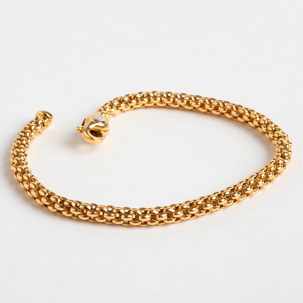 fope 18 carat yellow gold unica bracelet