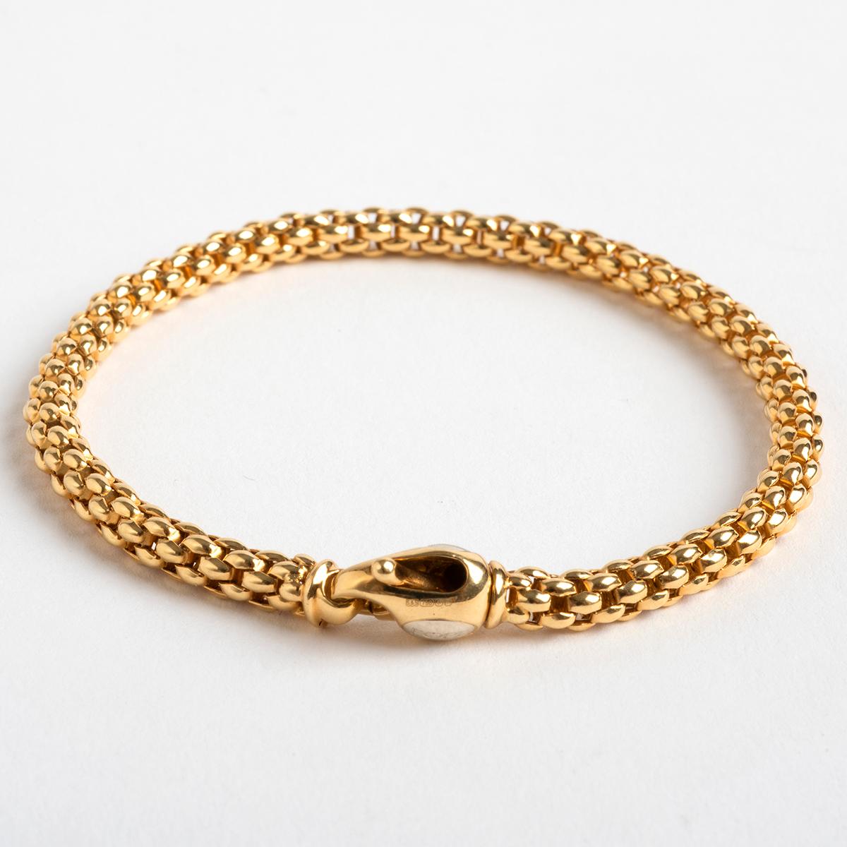18ct yellow gold unica bracelet
