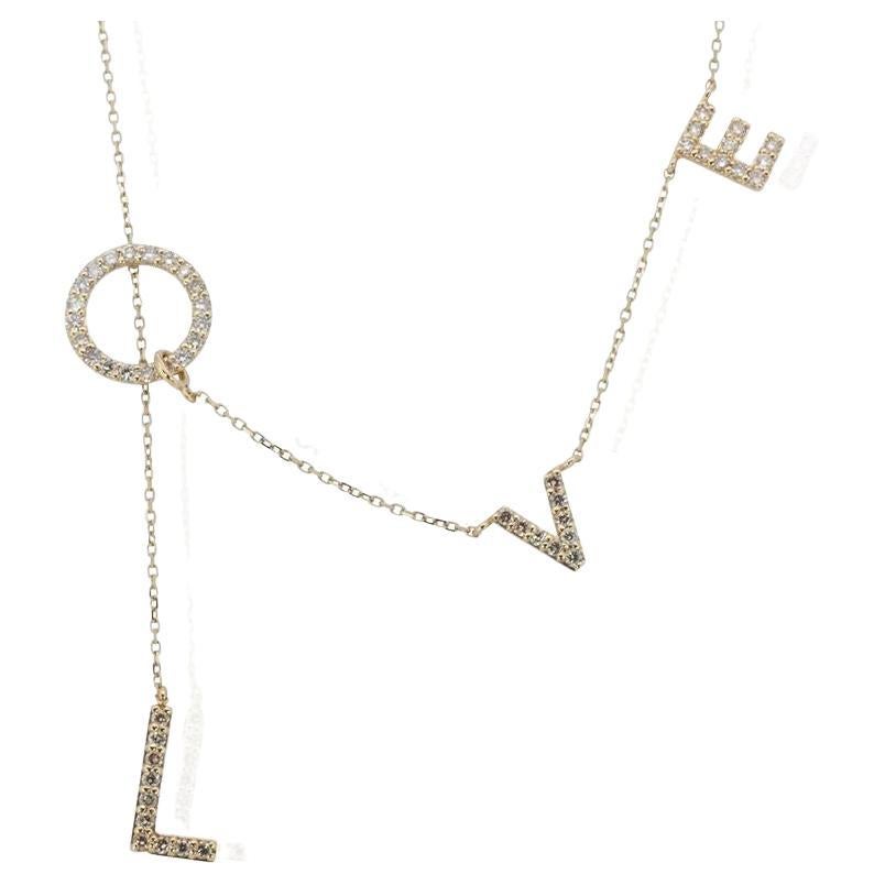 Beautiful 18K Yellow Gold Necklace with 0.75 ct Natural Diamonds