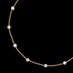 Beautiful 18kt Yellow Gold 1.65ct Diamond Necklace