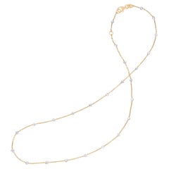 Magnifique collier en or jaune 18 carats avec diamants de 1,65 carat