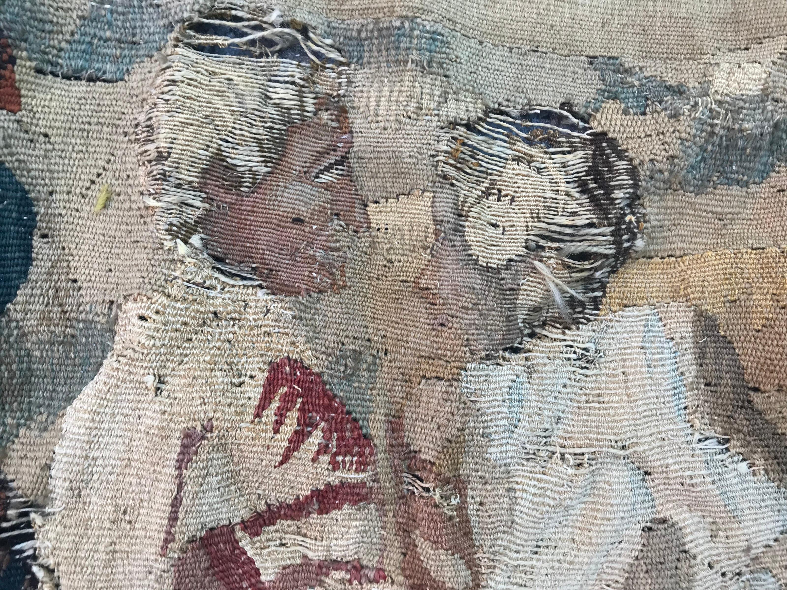 Beautiful 18th Century Aubusson Tapestry Fragment 4