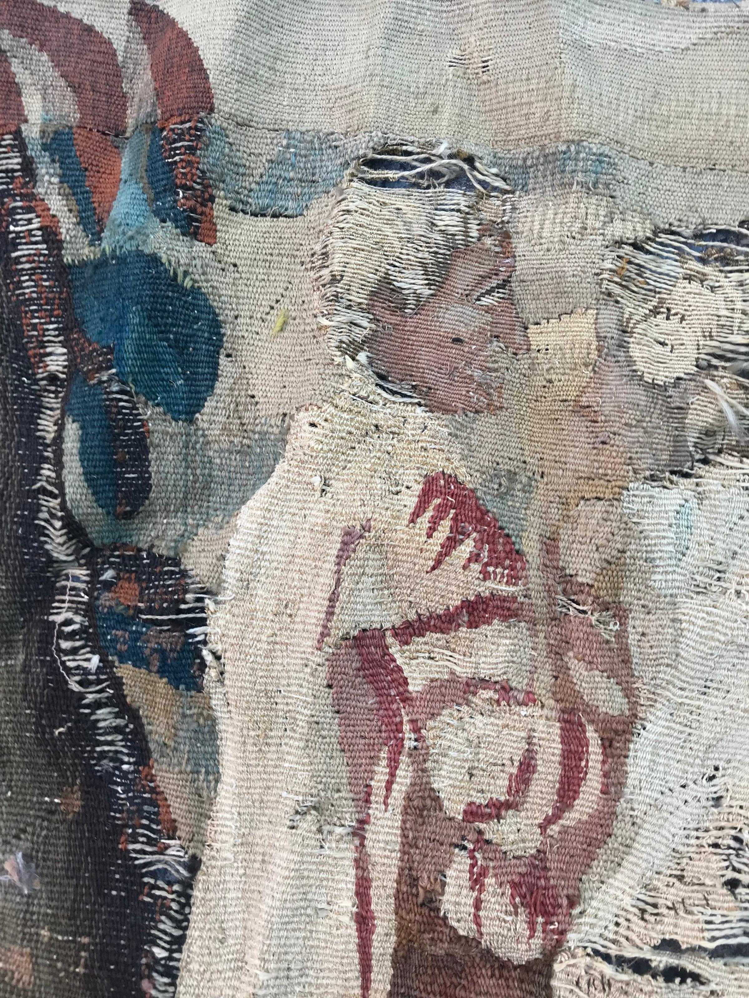 Schönes Aubusson-Wandteppichfragment aus dem 18. Jahrhundert im Angebot 1