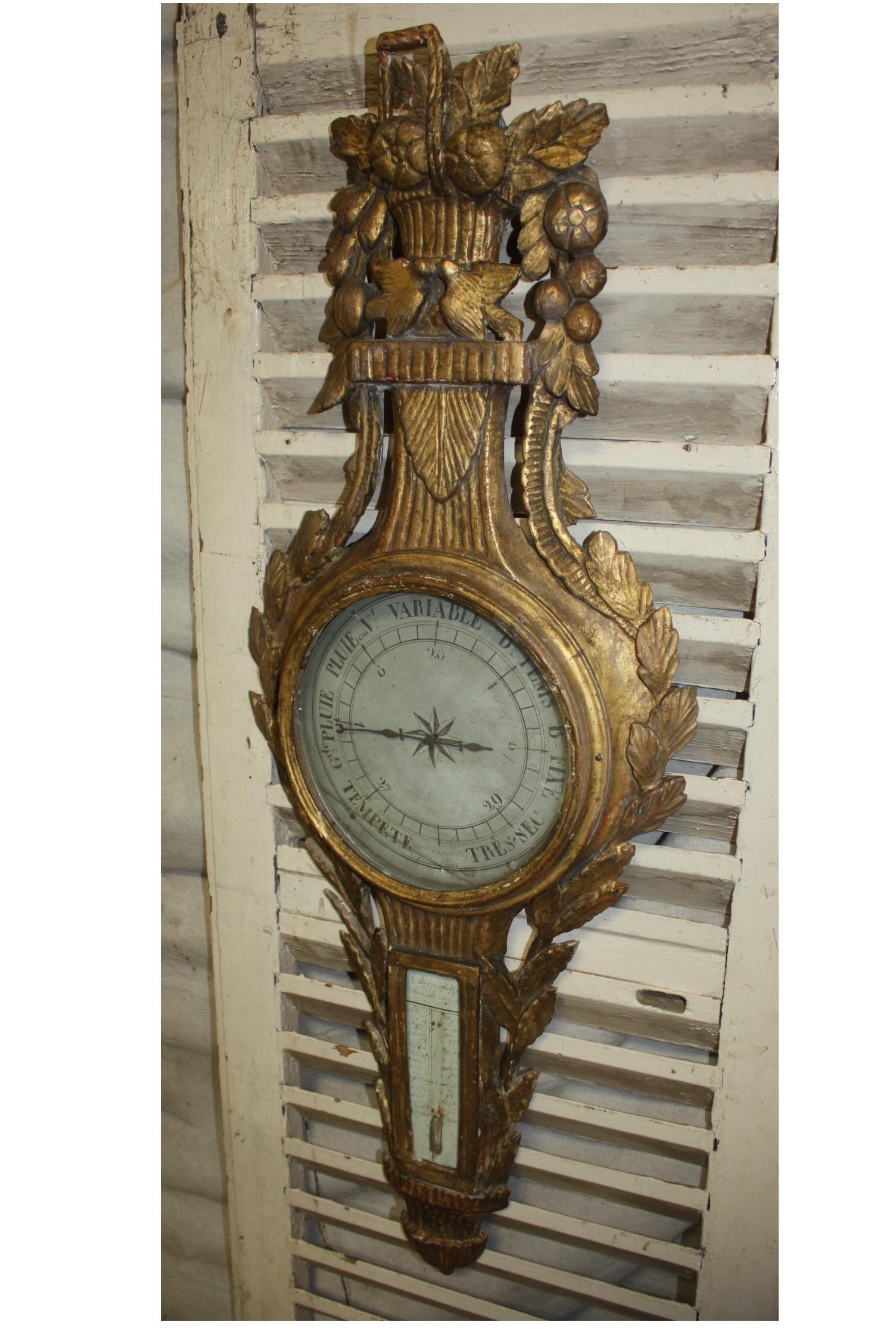 Beautiful 18th Century French Barometer 2