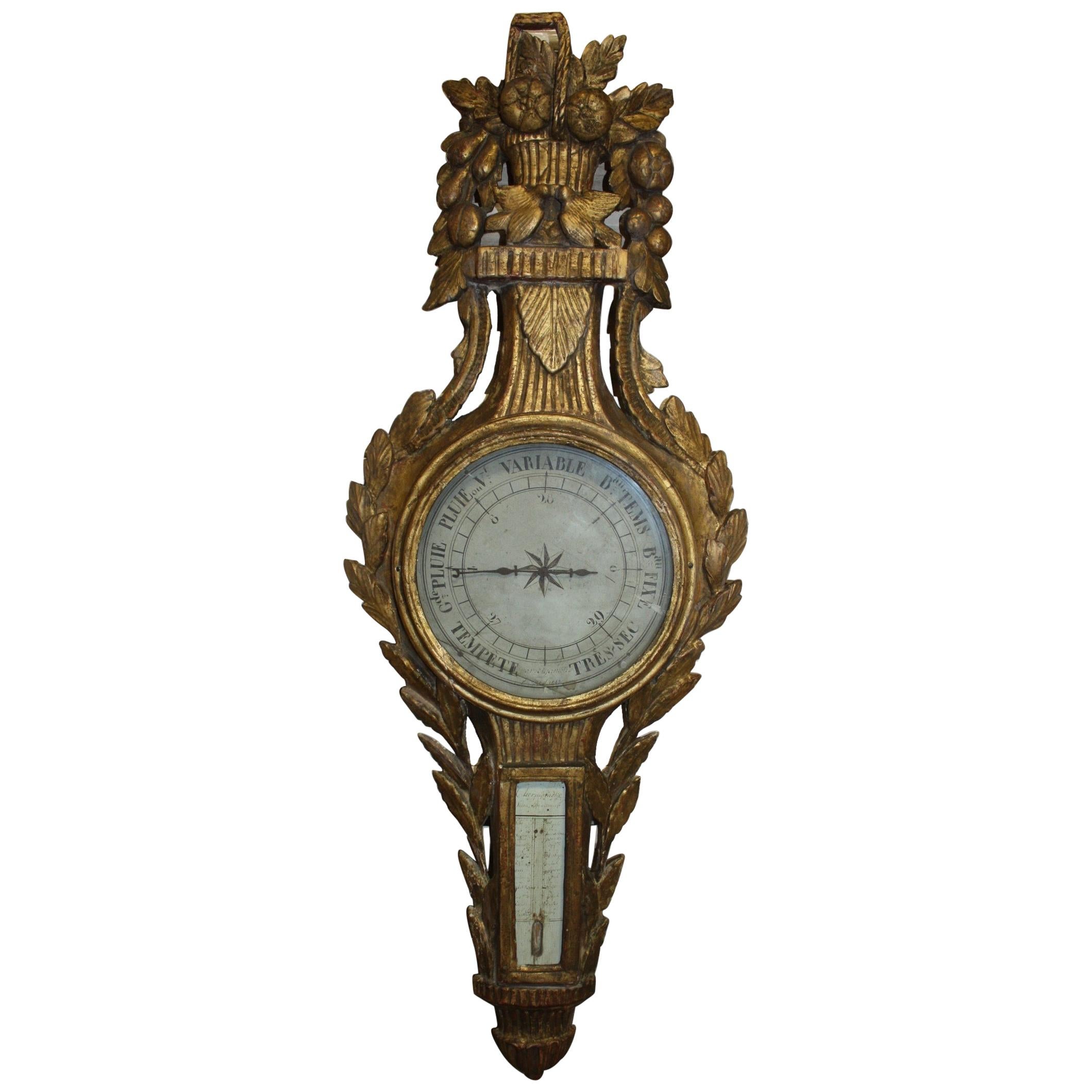 Beautiful 18th Century French Barometer