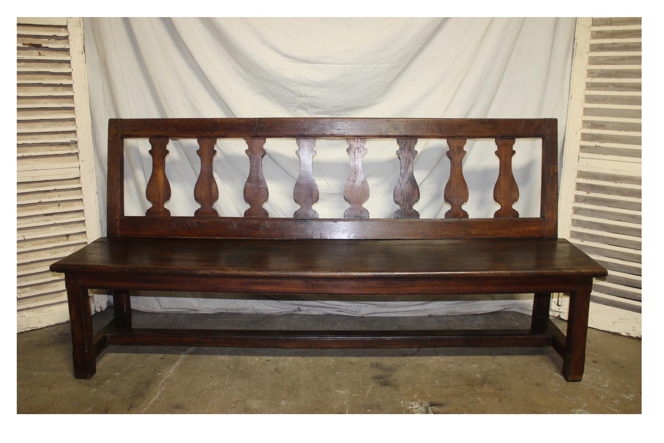 Beautiful 18th century French bench.