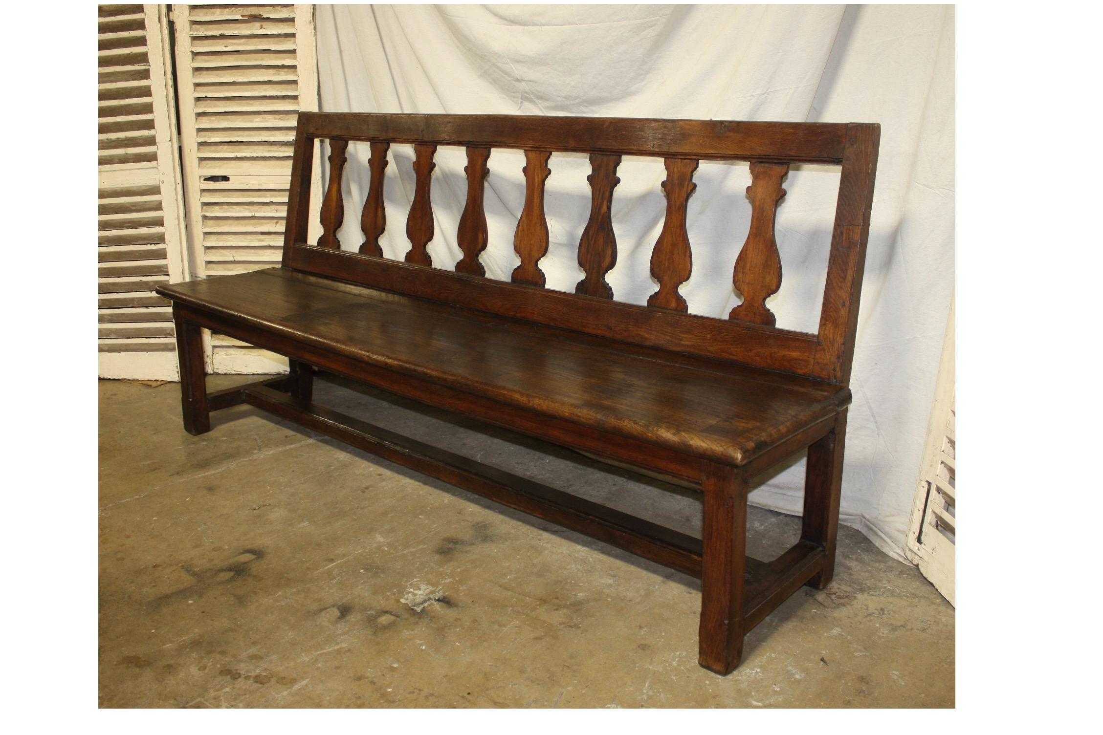 Beautiful 18th Century French Bench In Excellent Condition In Stockbridge, GA