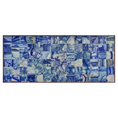 Beautiful 18th Century Table Top Panel Loose Pieces Portuguese Tiles 3m x 1m