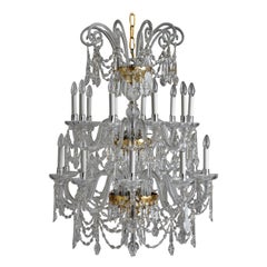 18th Century Style Crystal and Blown Glass Chandelier by Gherardo Degli Albizzi