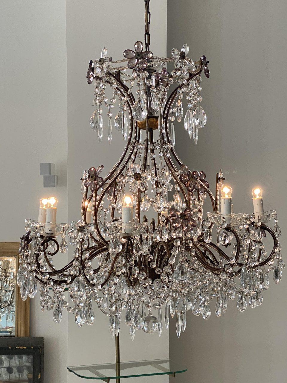 Beautiful 1920s French Chandelier 5