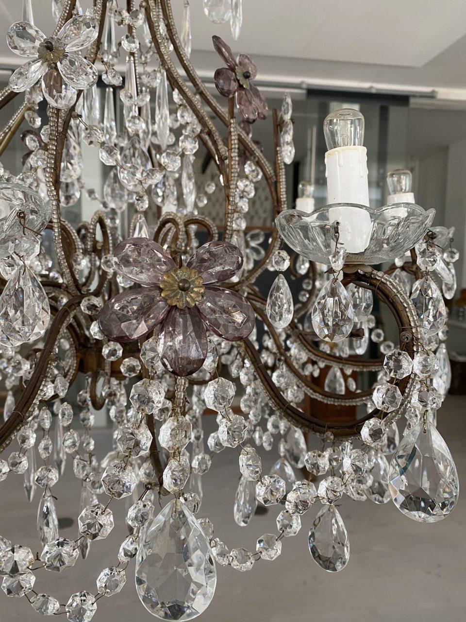 Early 20th Century Beautiful 1920s French Chandelier