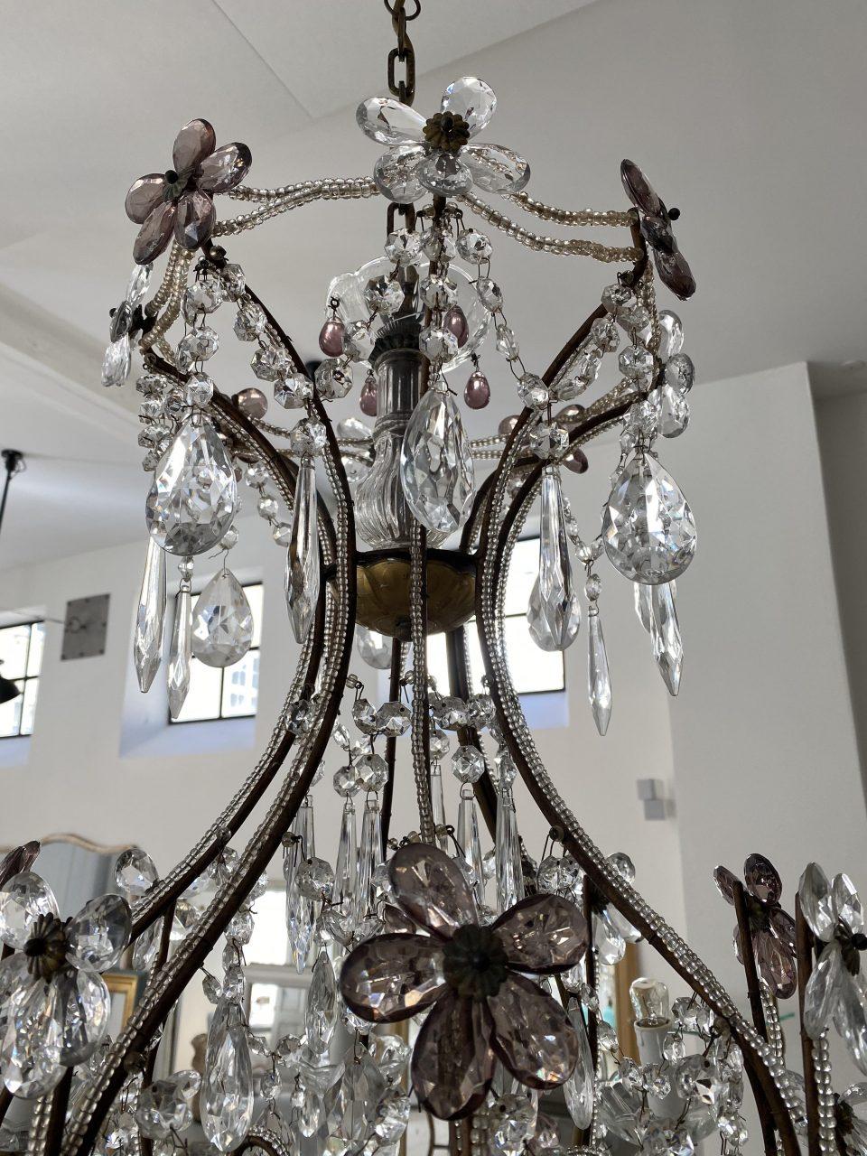 Crystal Beautiful 1920s French Chandelier