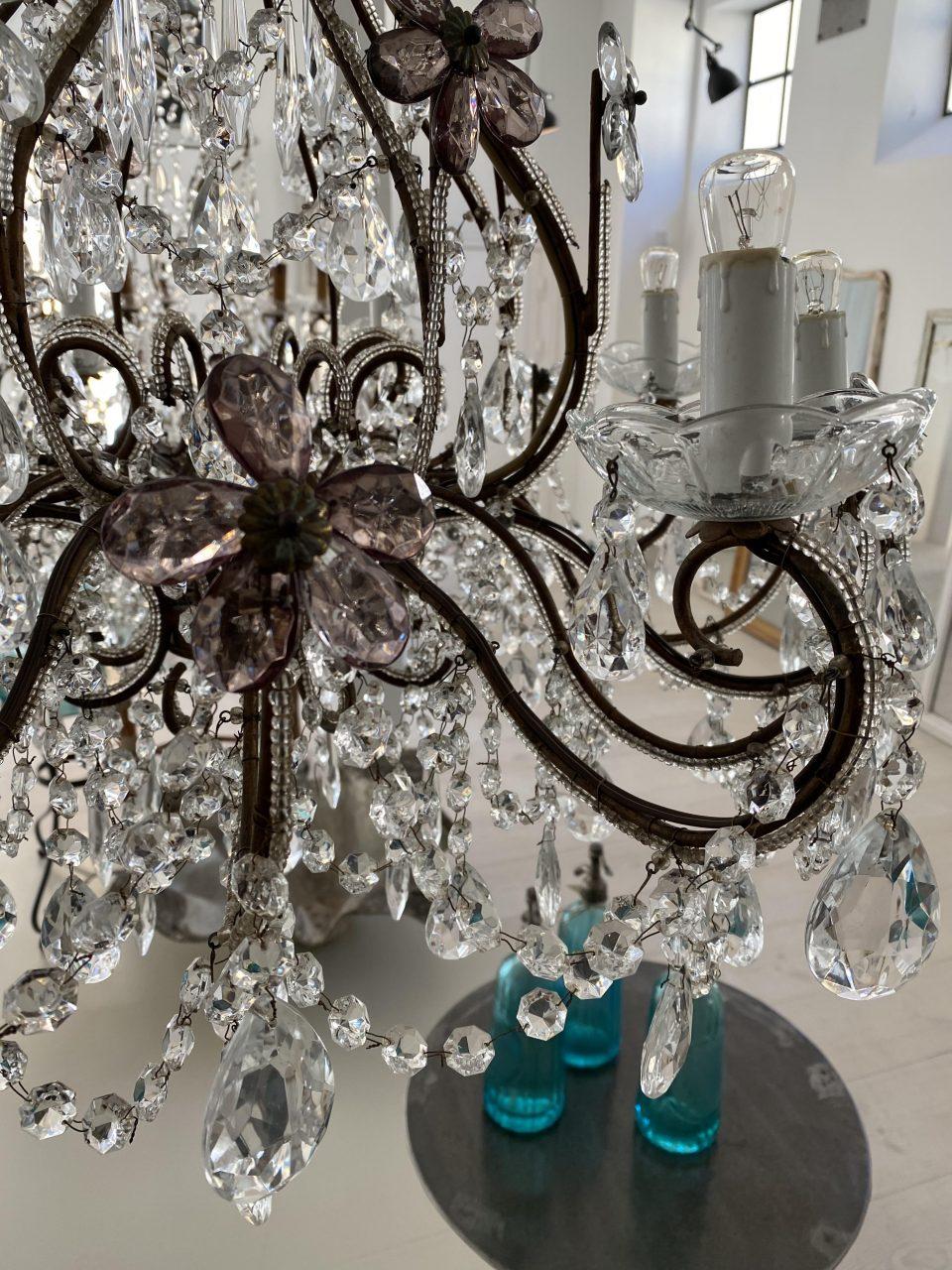 Beautiful 1920s French Chandelier 3