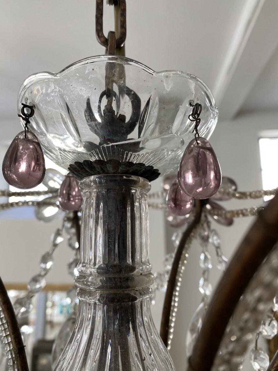 Beautiful 1920s French Chandelier 4