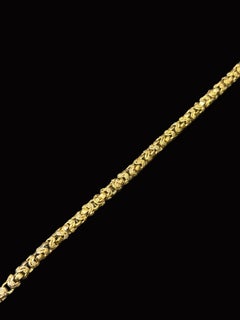 Preciosa pulsera portuguesa de eslabones decorativos de oro de 19,2 kt