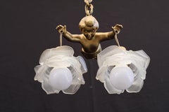 Beautiful 1940's French cupid light