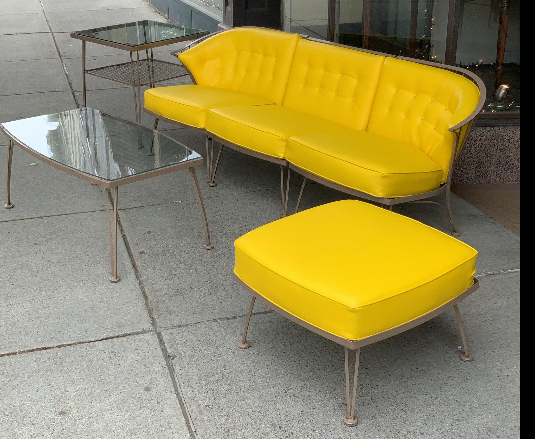 Mid-Century Modern Beautiful 1950's Pinecrest Lounge Sofa & Chair by Woodard For Sale