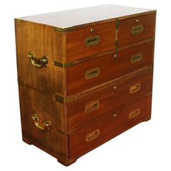 Magnifique commode de style campagne militaire 1960
