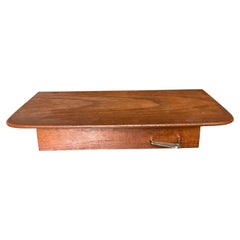 Beautiful 1960´s Danish floating wall shelf in teak