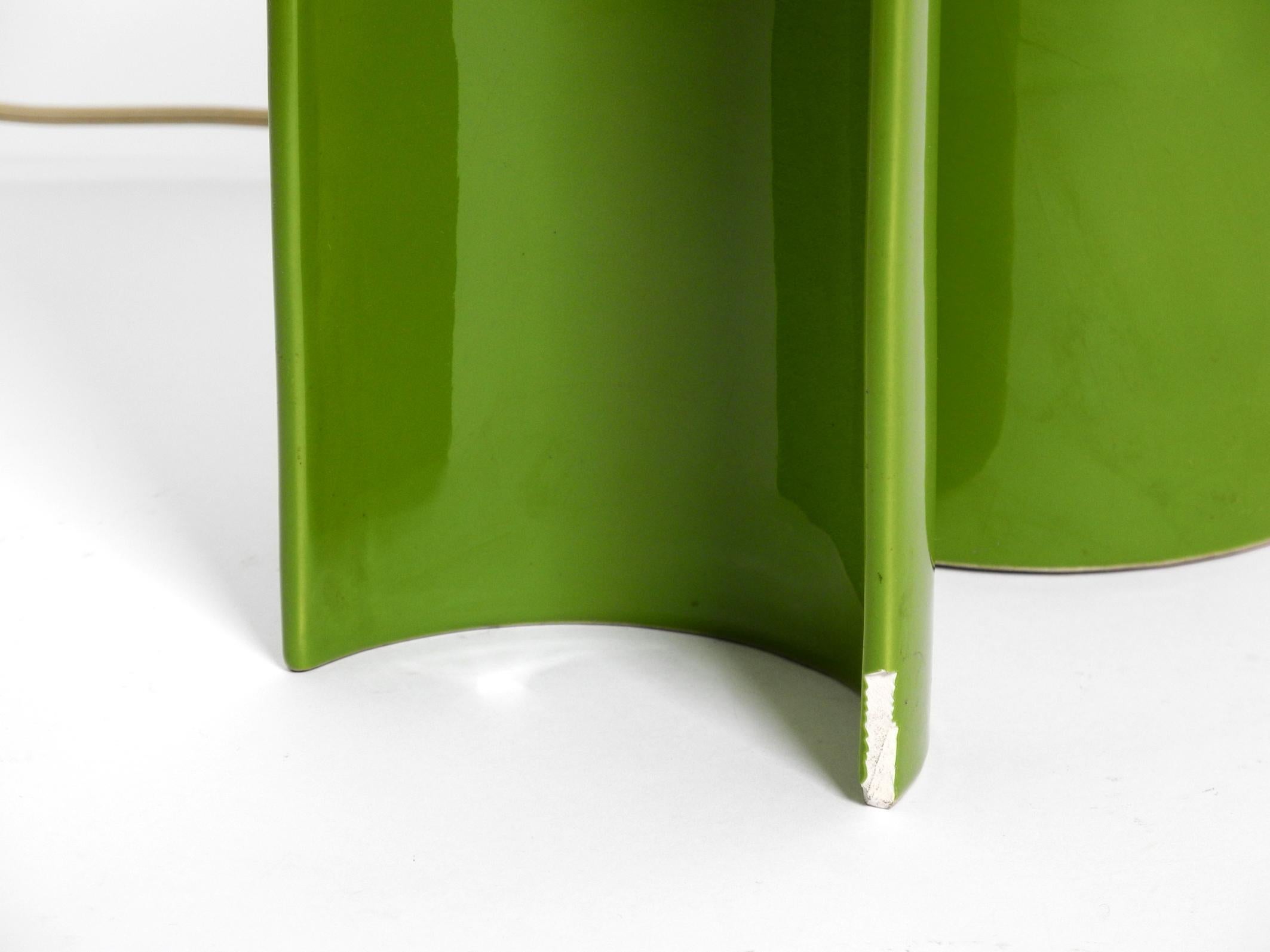 Beautiful 1960s Green Pop Art Space Age Ceramic Table Lamp by Sele-Arte 10