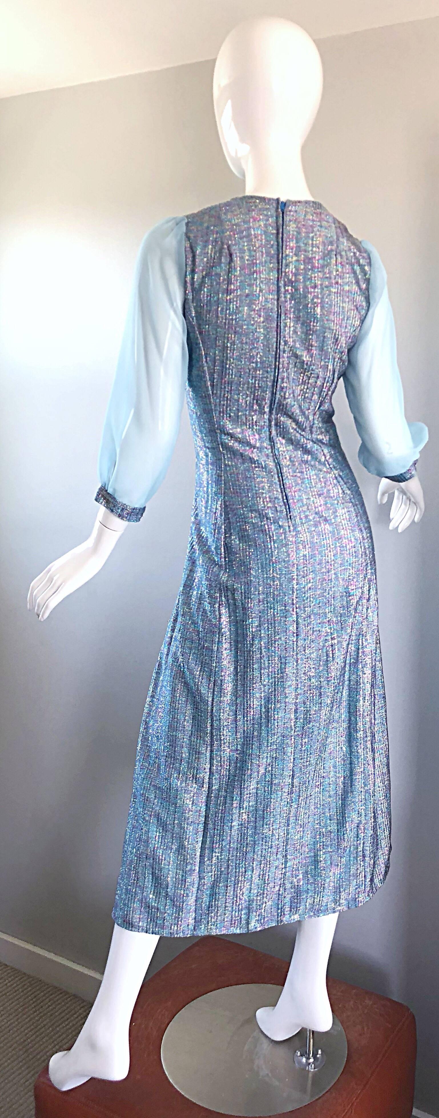 vintage lurex dress