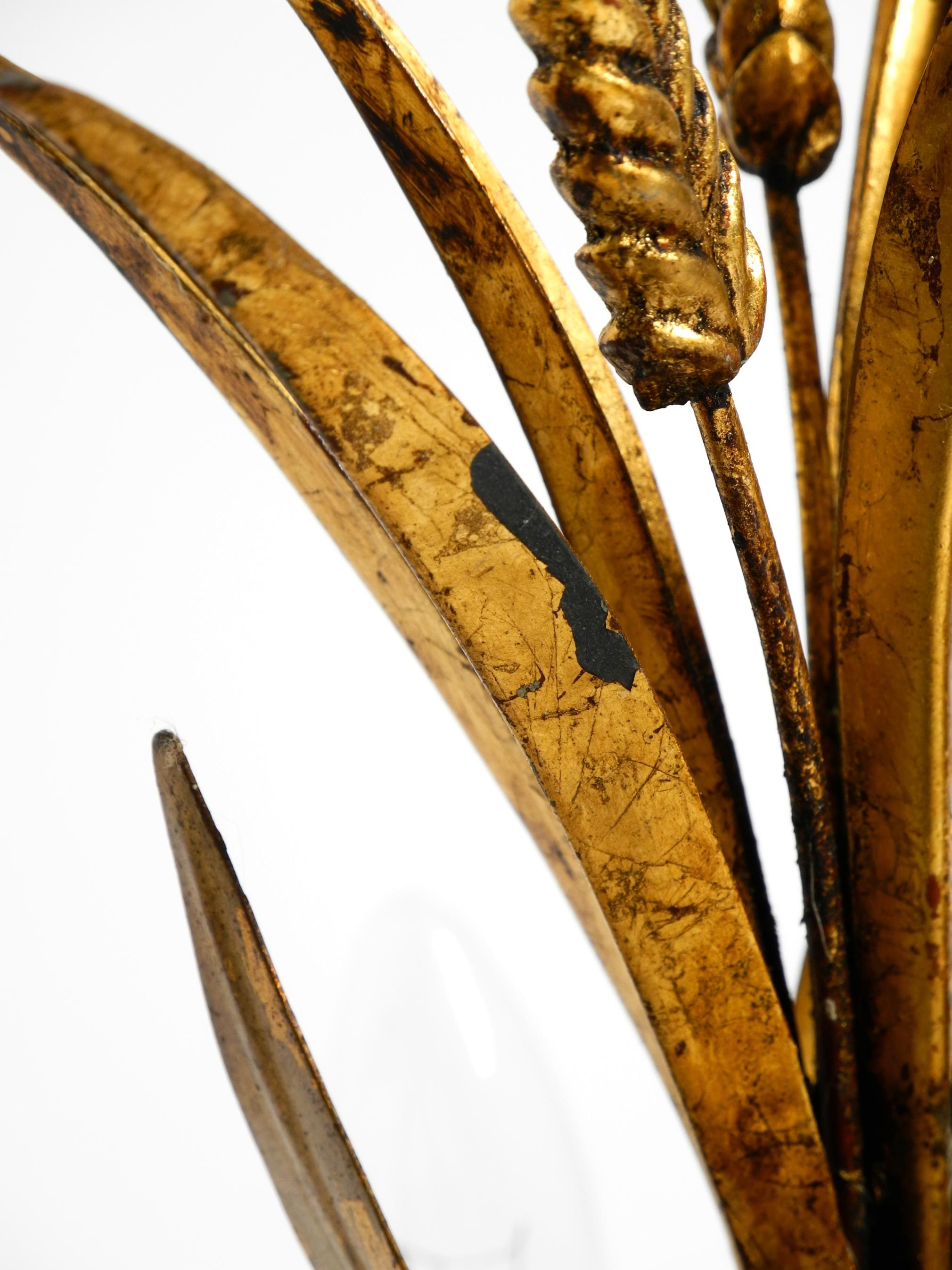 Beautiful 1970s floral table lamp by Hans Kögl in the shape of a wheat sheaf im Angebot 3
