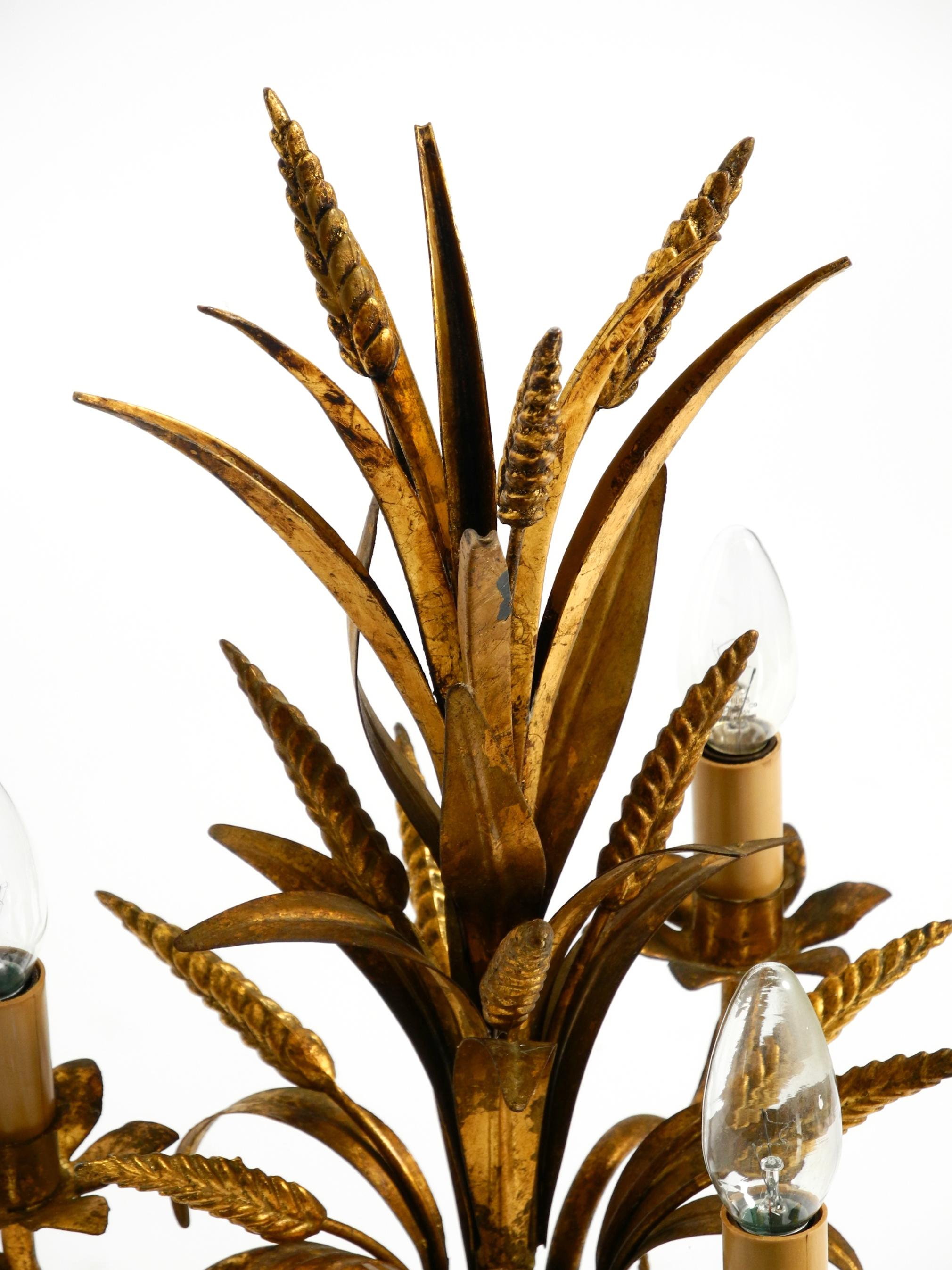 Beautiful 1970s floral table lamp by Hans Kögl in the shape of a wheat sheaf (Ende des 20. Jahrhunderts) im Angebot