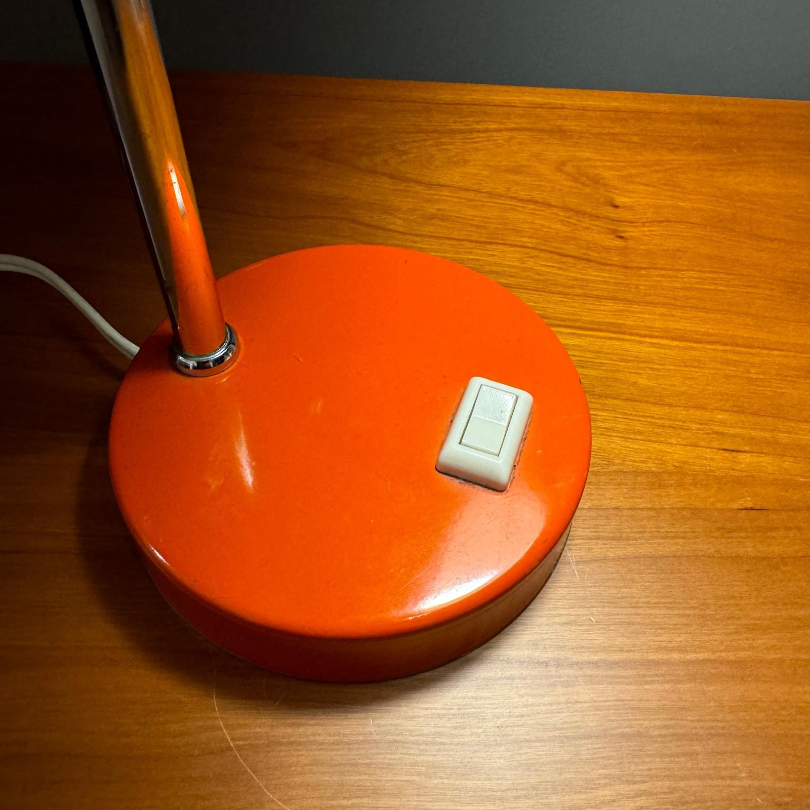 Magnifique lampe vintage en métal des années 1970 en vente 1