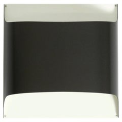 Beautiful 1970s metal wall lamp in anthracite and white by Staff, model 2030/31