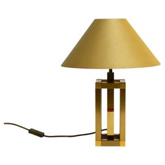 Beautiful 1970s Regency Design Brass Table Lamp by Willy Rizzo for Lumica