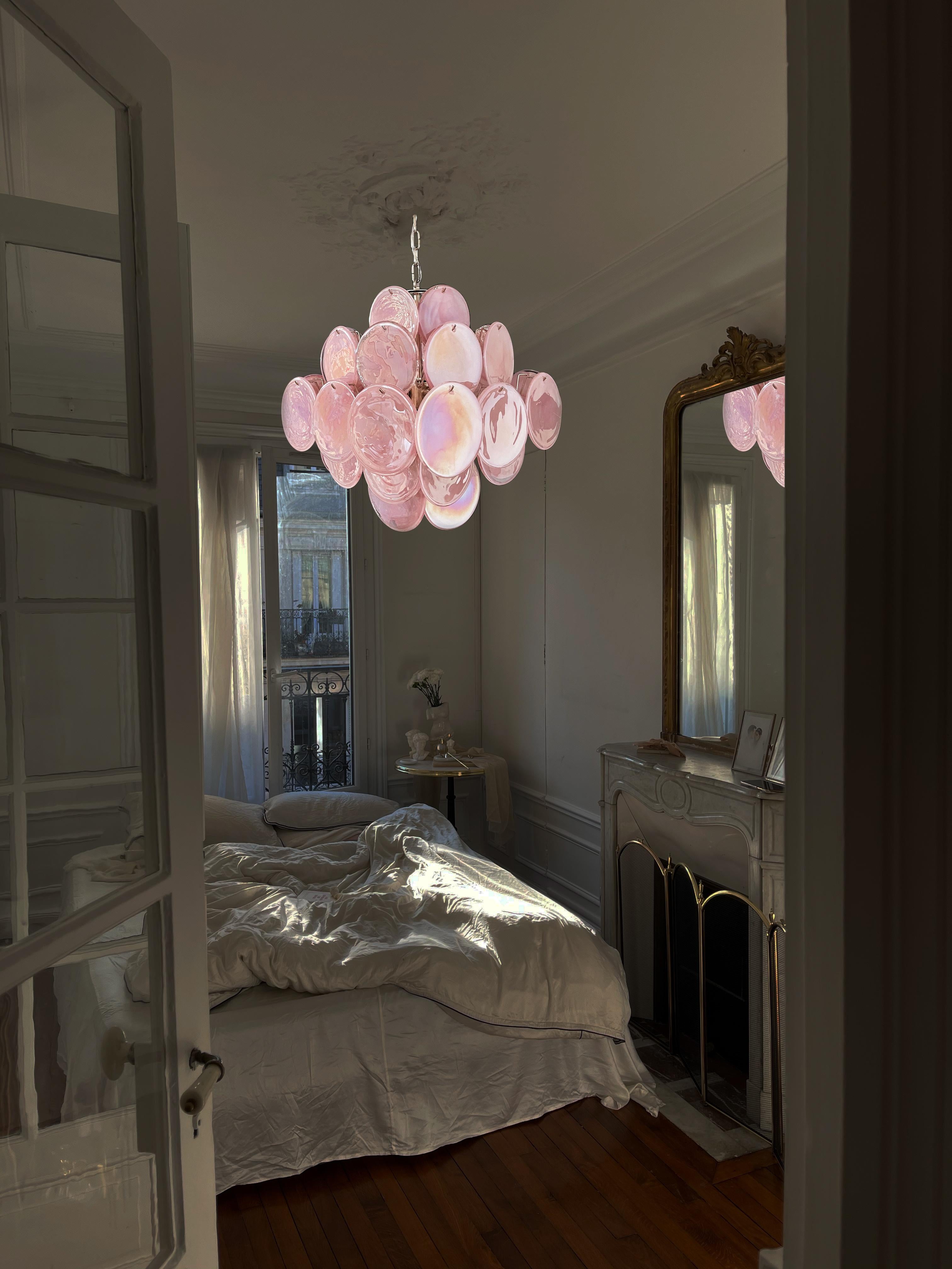 Bellissimo lampadario italiano vintage di Murano degli anni '70, stile Vistosi in vendita 5