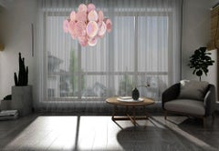 Beautiful 1970s Vintage Italian Murano Chandeliers, Vistosi Style