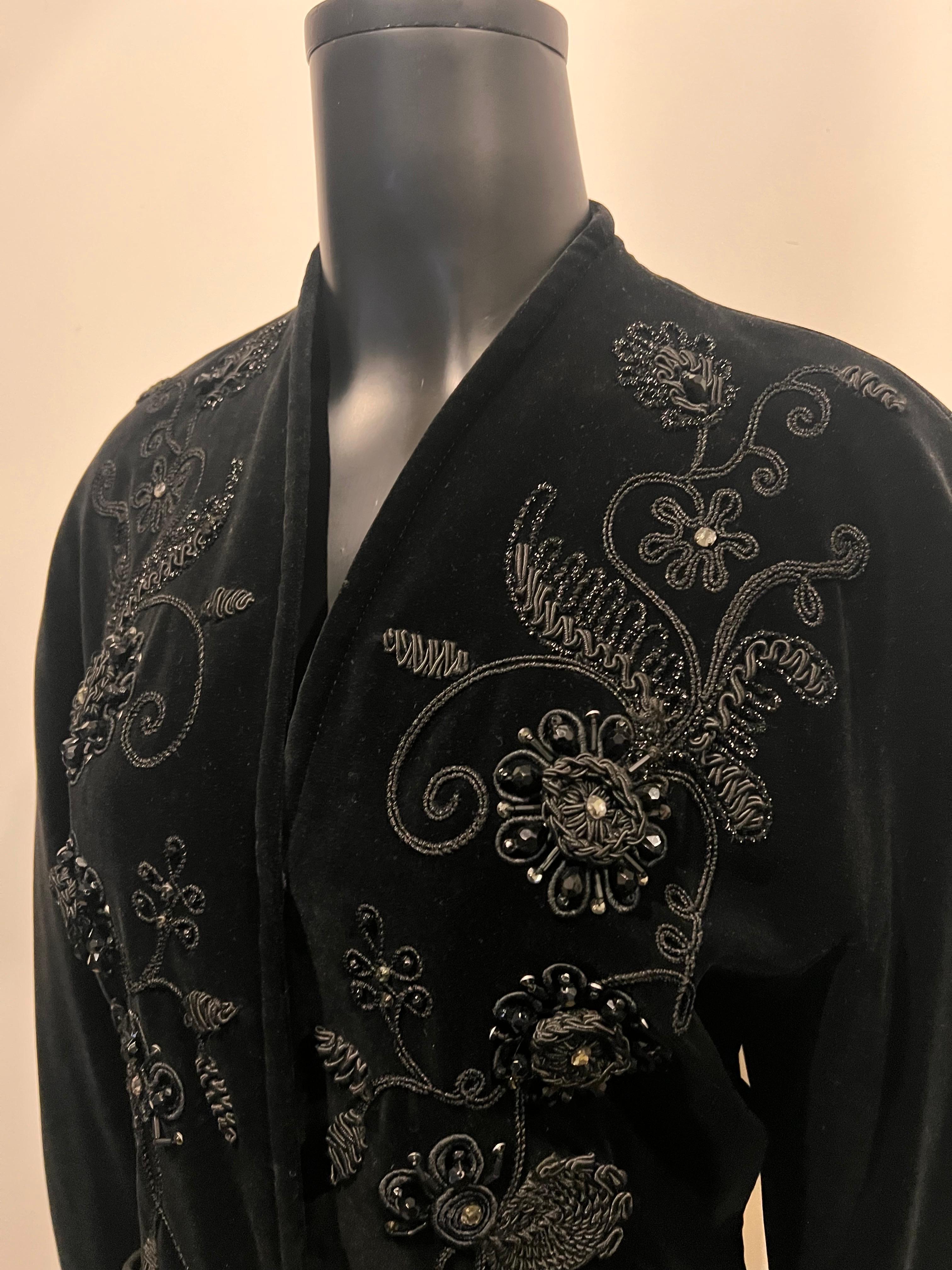 Beautiful 1990s ESCADA evening Jacket with ornate ribbon work and embroidery 3