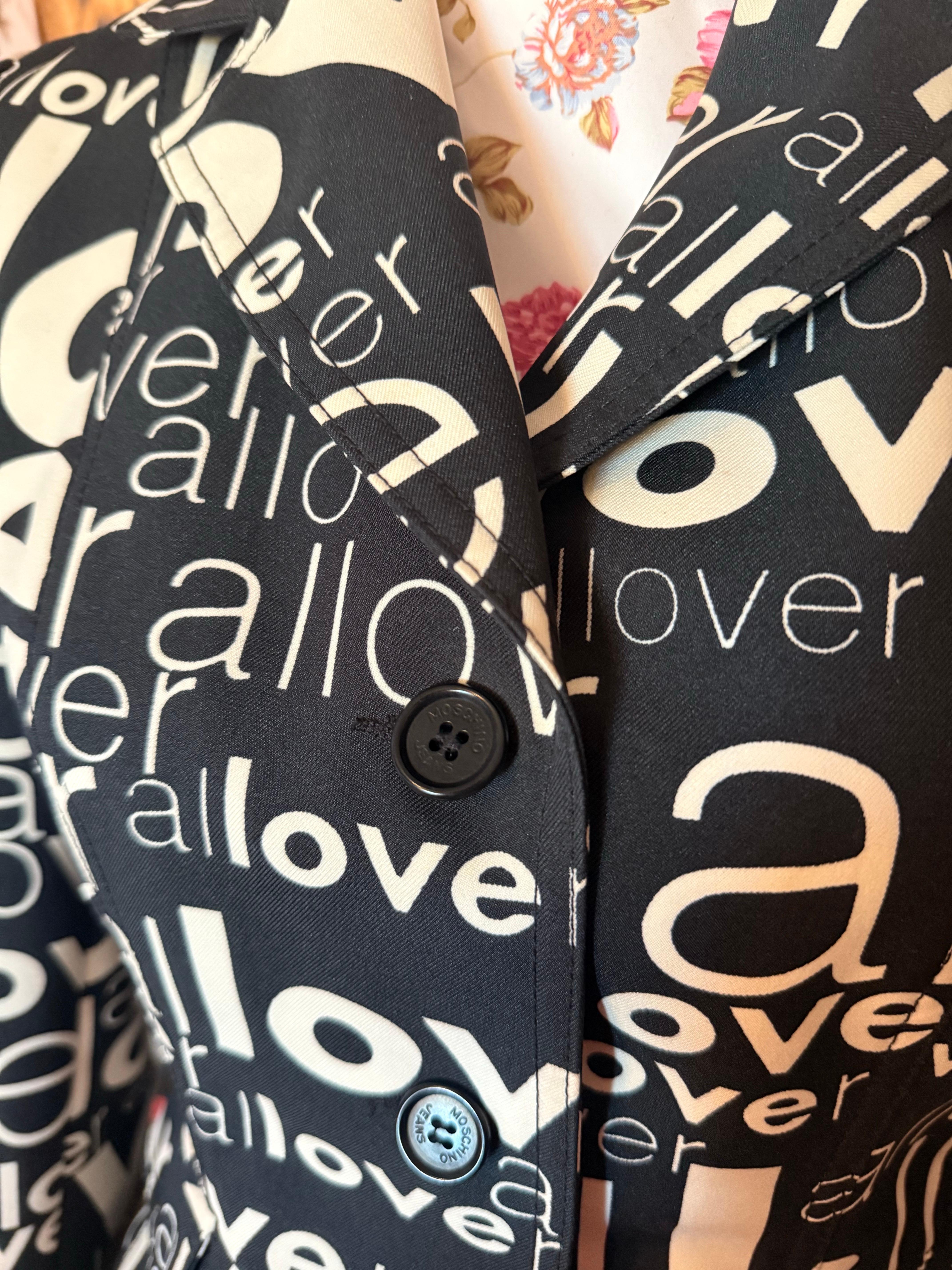 Precioso traje vintage de los años 90 de Moschino JEANS en venta 4