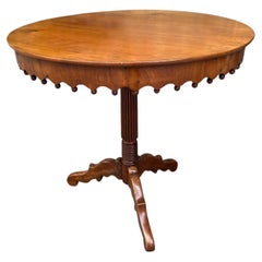 Beautiful 19th Century Dutch Mahogany Circular Tripod Table