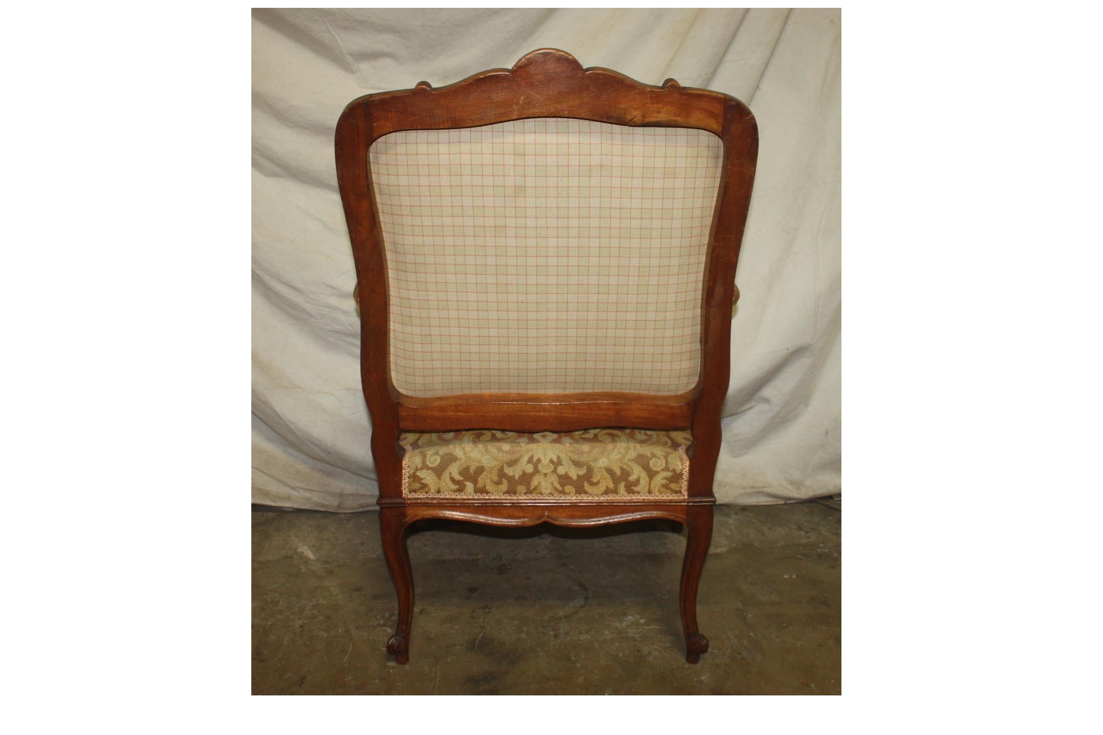 Needlepoint Beautiful 19th Century French Armchair