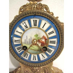Beautiful 19th Century French Clock Garniture Set