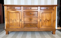 Belle enfilade française en bois fruitier du 19e siècle