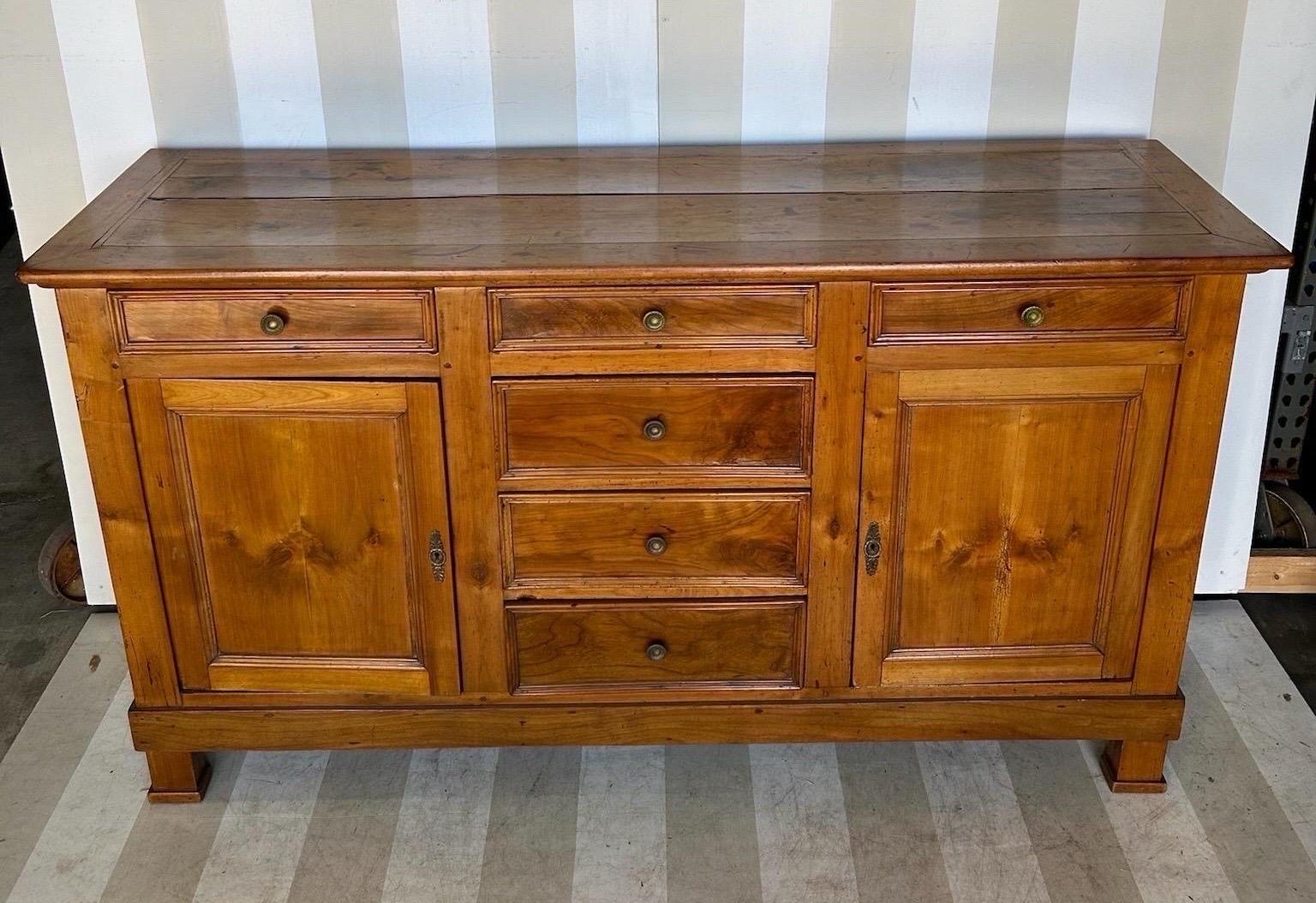 Preciosa enfilada francesa de madera de frutal del siglo XIX Francés en venta